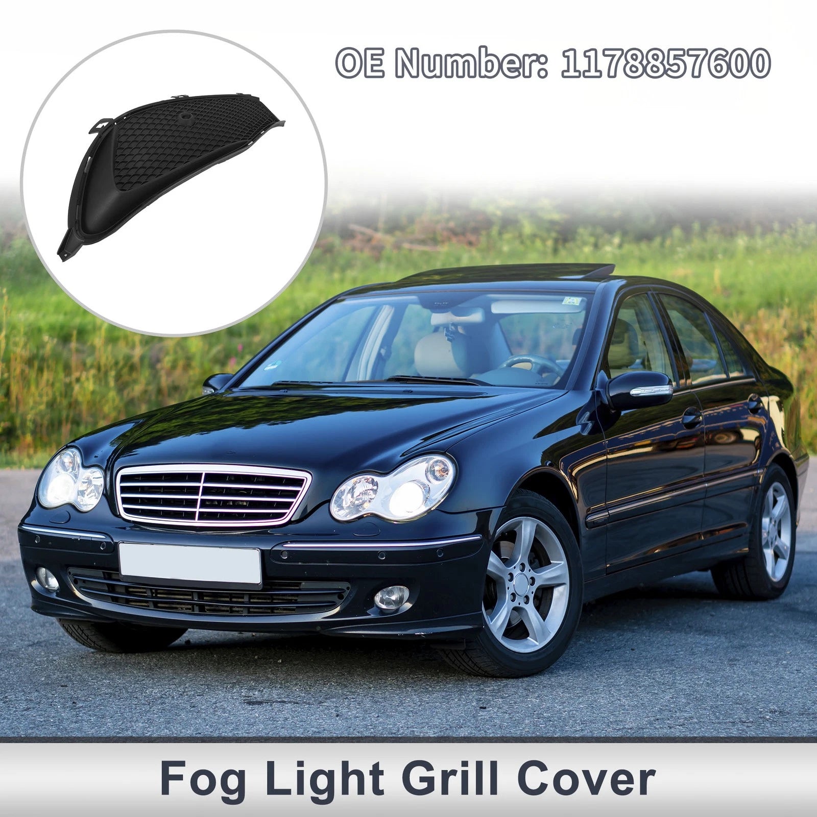 1 Pc Fog Light Grill for Mercedes Benz W117 (2016–2019) No. 1178857600