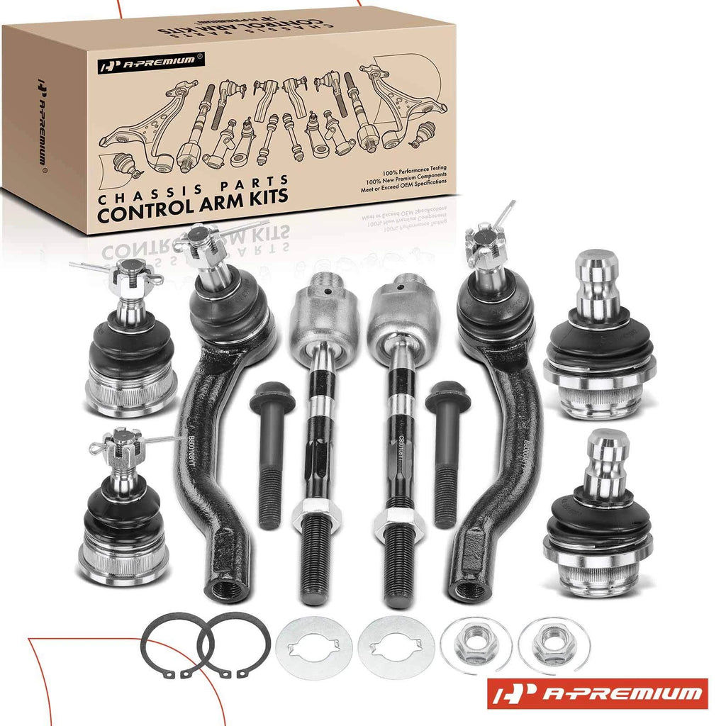 8x Front Tie Rod End Ball Joint for Nissan Frontier (2005–2018) Pathfinder