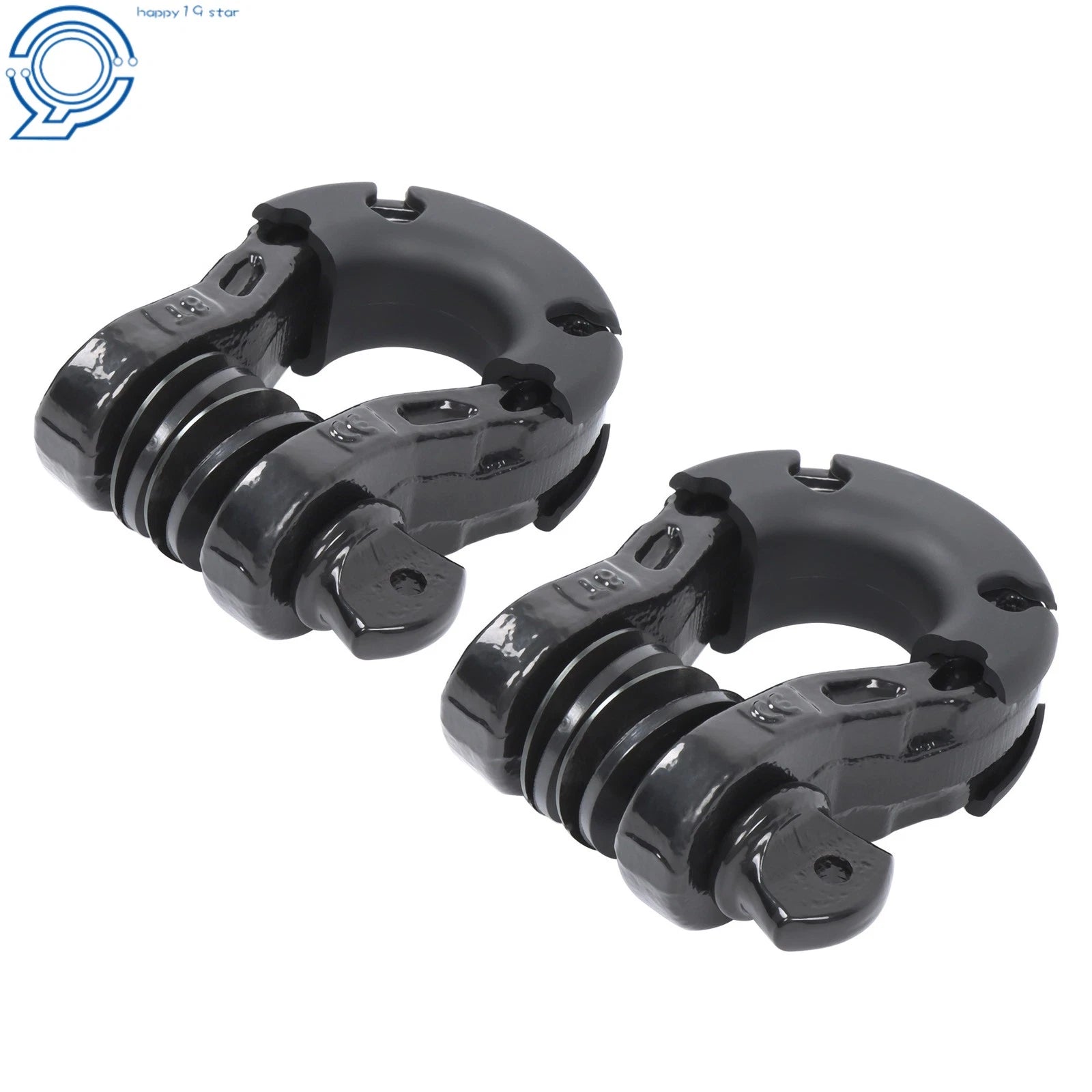 2-Piece Heavy Duty D-Shackle Kit for Off-Road Vehicles