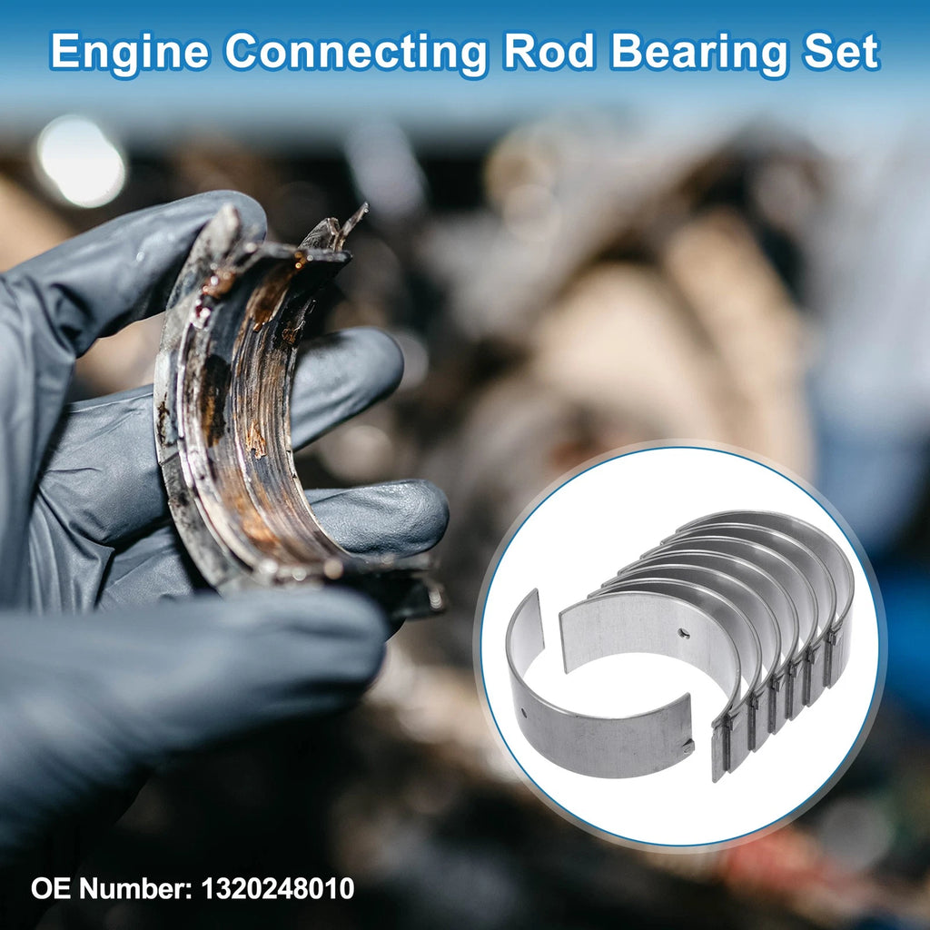 Set of 8 Connecting Rod Bearings for Toyota Dyna (No. 1320248010)
