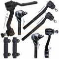 Set of 8 Idler Pitman Arm Tie Rod Ends for Chevy Blazer S10 (1995–2005)