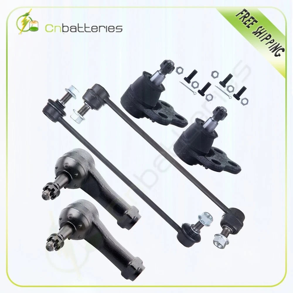 Set of 6 Suspension Front Sway Bars Lower Ball Joints for Chevrolet Equinox (2002–2007)
