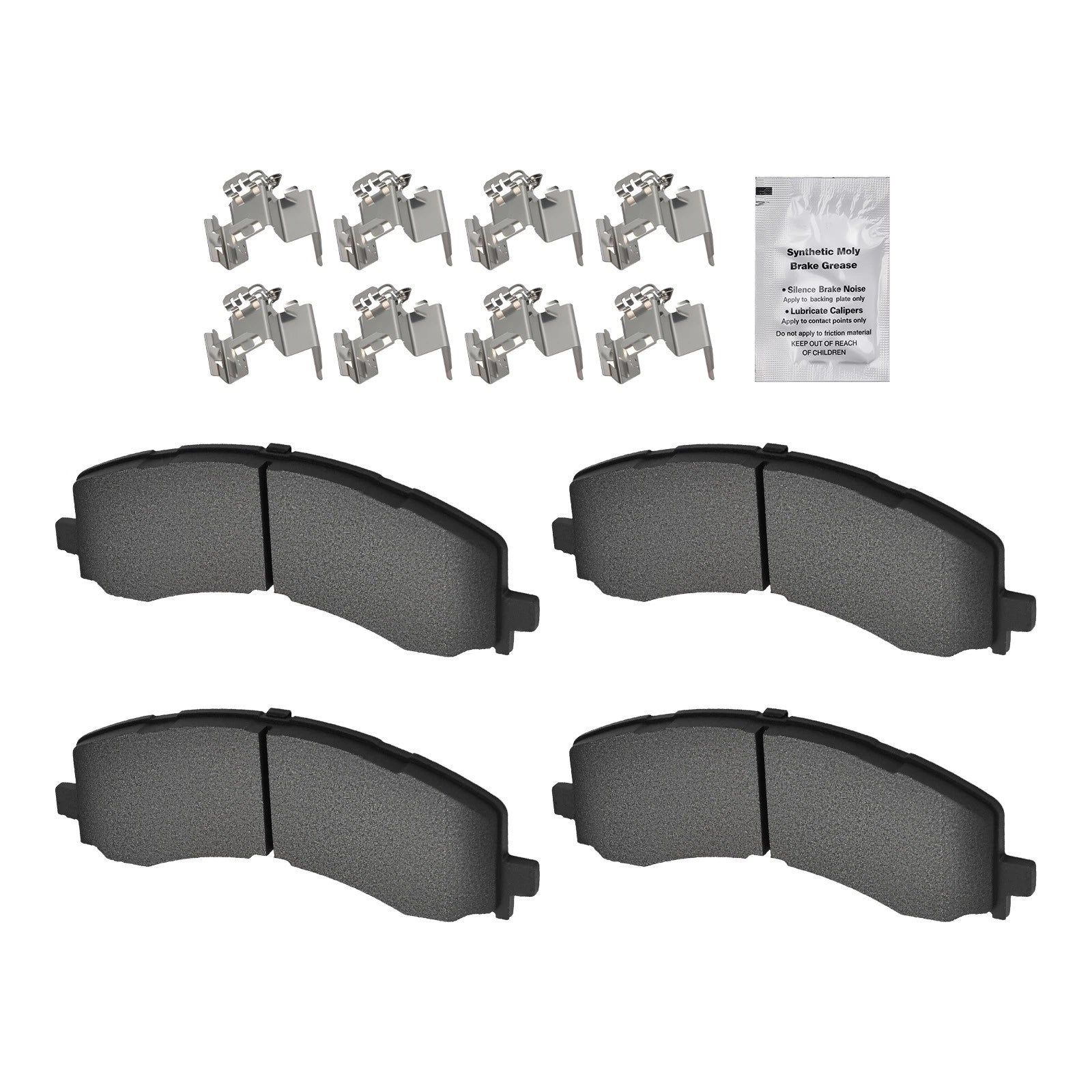 Front Brake Pads Set for Ford F-150 Lightning/Lincoln Navigator (2022–2024) D2382