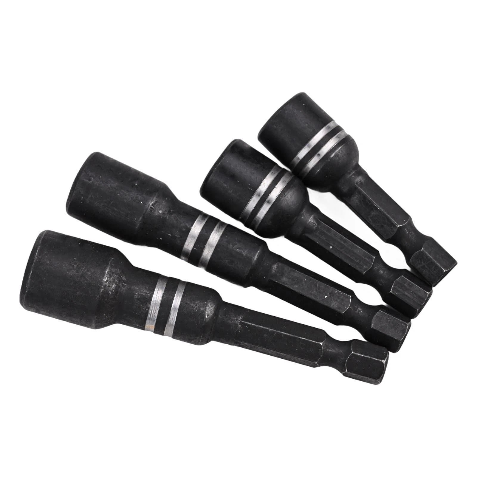4Pcs Magnetic Socket Nut Driver Set for Drill Bit Tools
