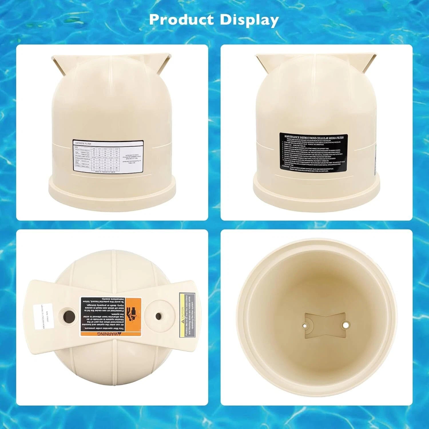 Pool Filter Cover Lid for Pentair Clean & Clear (2010-2023)