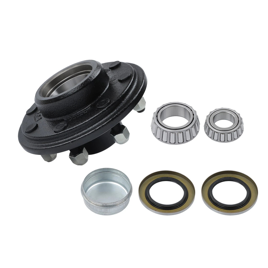 Set of 4 Trailer Wheel Hub Kit for Southwest Wheel (7000 lbs Axle)
