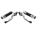 Silver Brake Clutch Lever Handlebar Grip Set for Yamaha XSR900 (2016-2023)