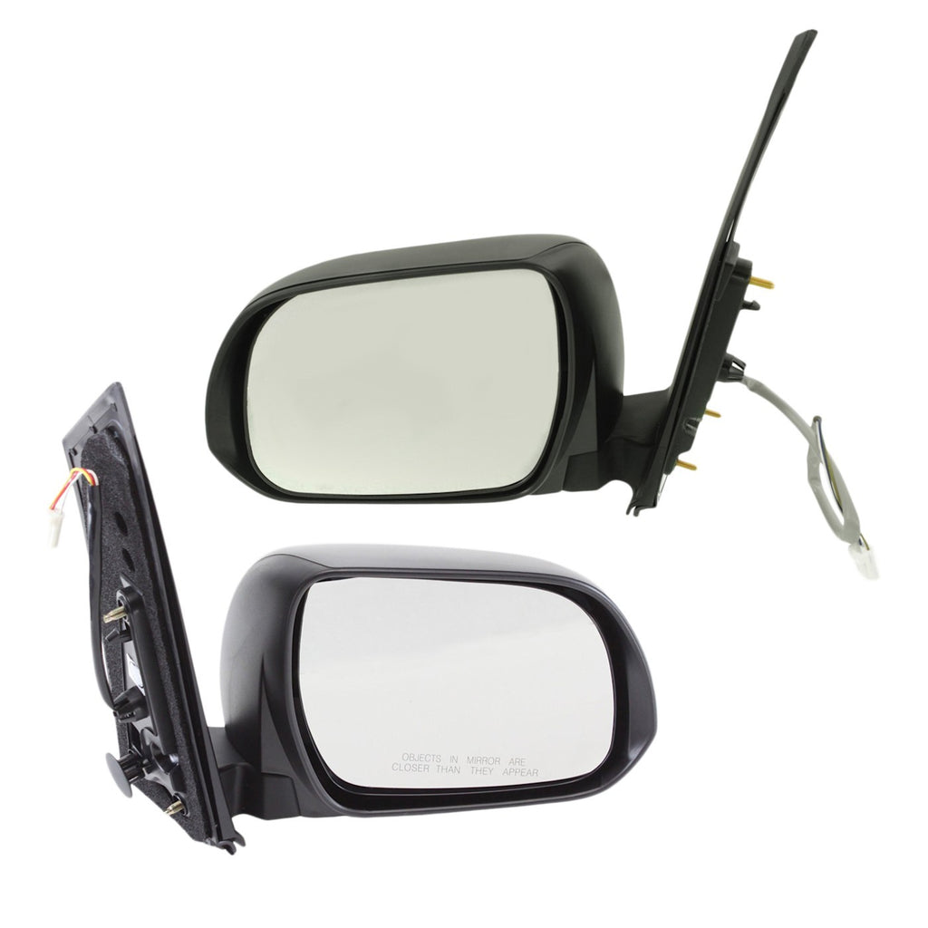 Set of 2 Power Textured Side View Mirrors for Toyota Sienna