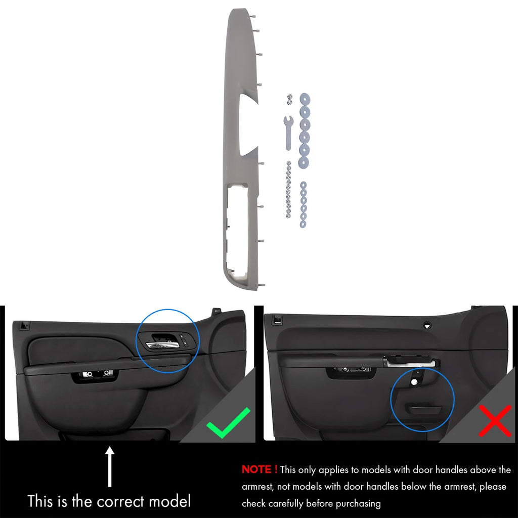 Driver Left Door Panel Handle Armrest for Tahoe Silverado (2007–2014)
