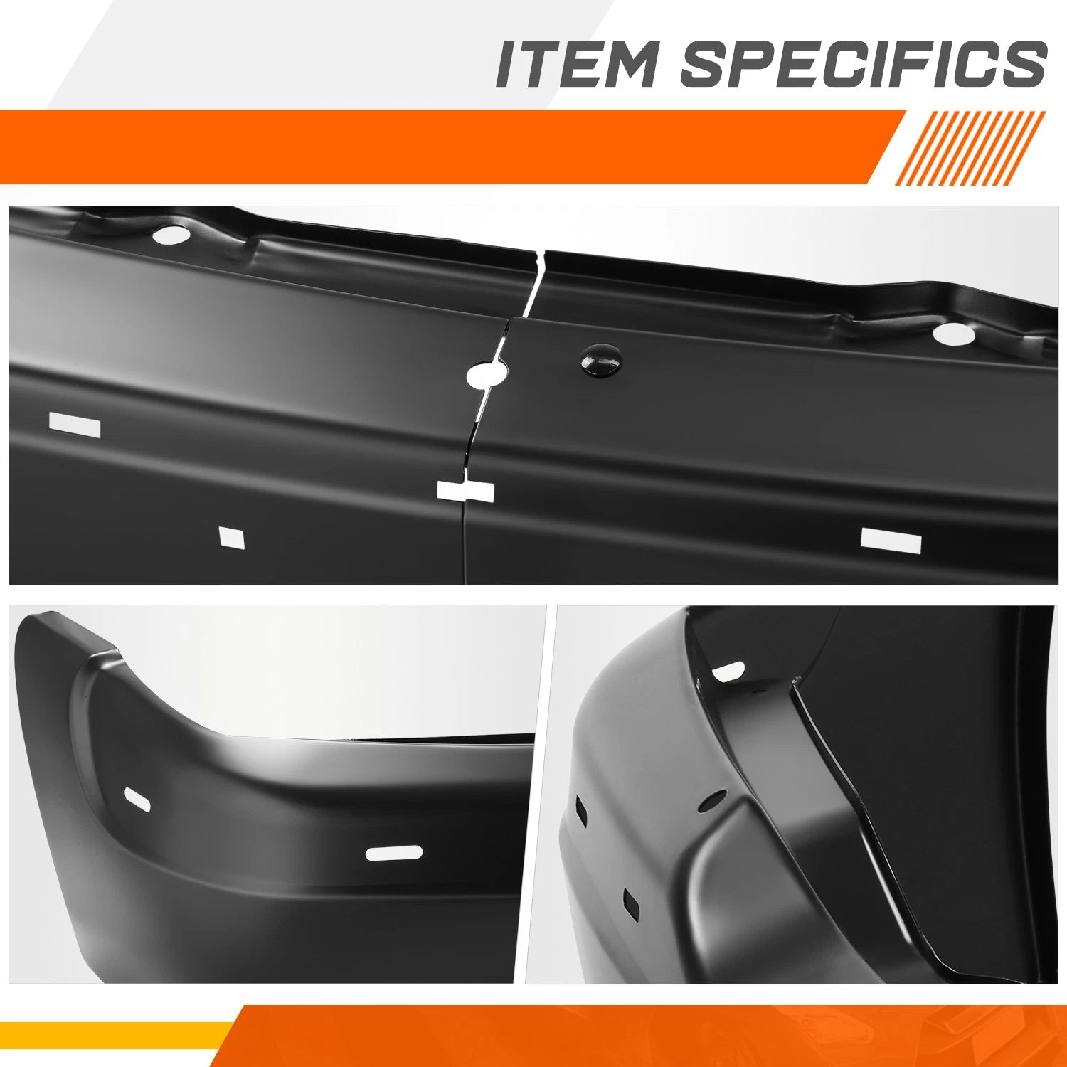 Front Bumper Face Bar for GMC Sierra 1500 Yukon XL (1999–2006) Black Steel