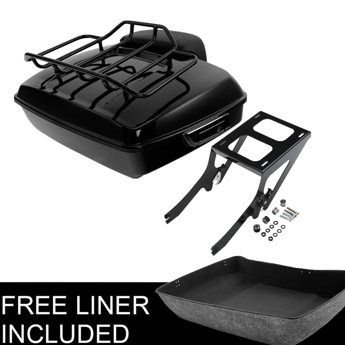 Chopped Trunk Two Up Mount Rack for Harley Heritage Classic FLDE FLHC (2018–2023)