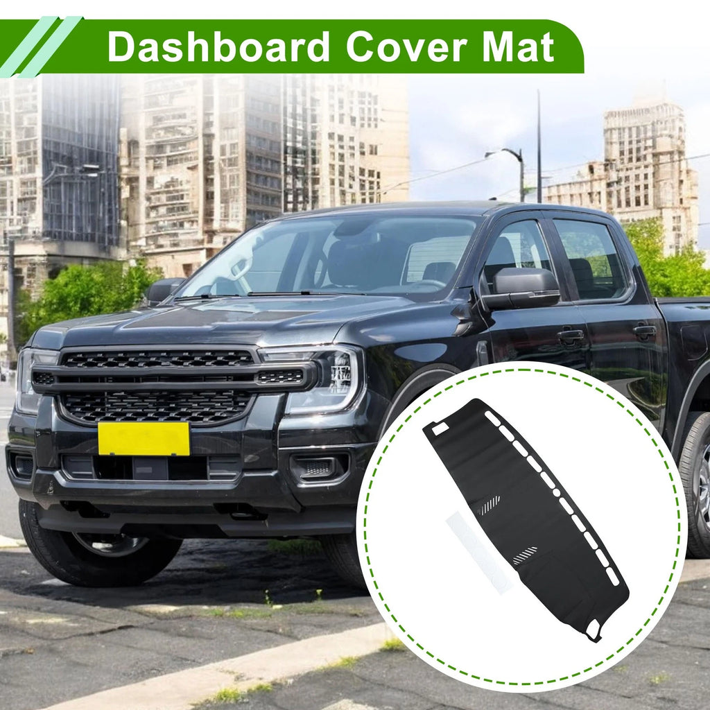 Dashboard Cover Mat for Ford Ranger (2018–2021) - Black