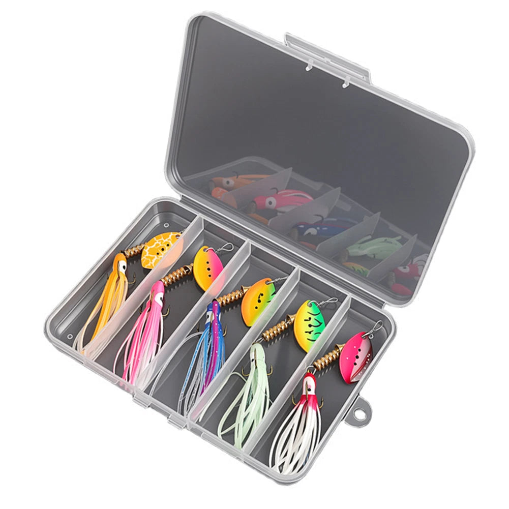 5pcs Luminous Sequin Bait for Bass Trout Night Fishing