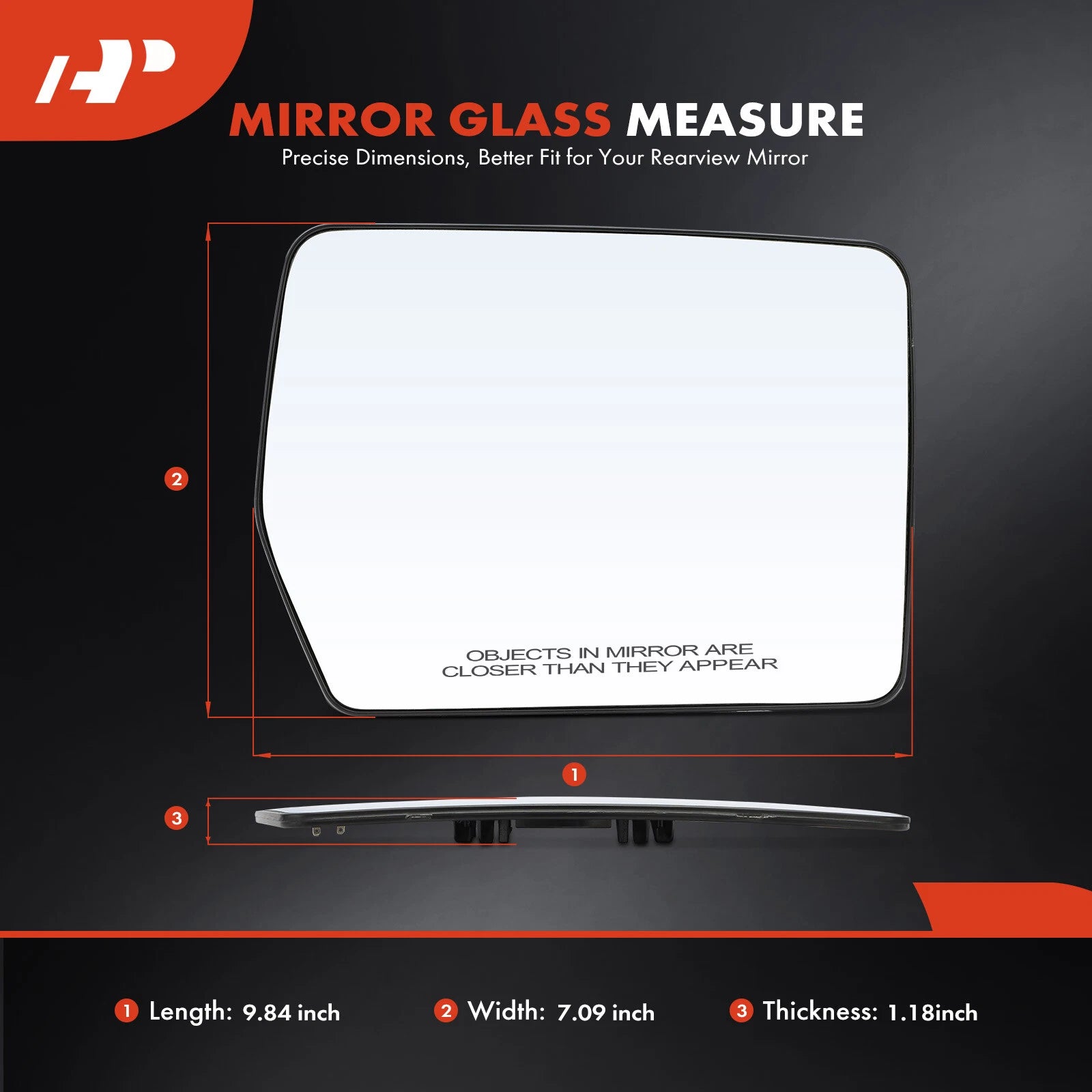 2X Heated Power Mirror Glass for Ford F-150 (2004–2010)