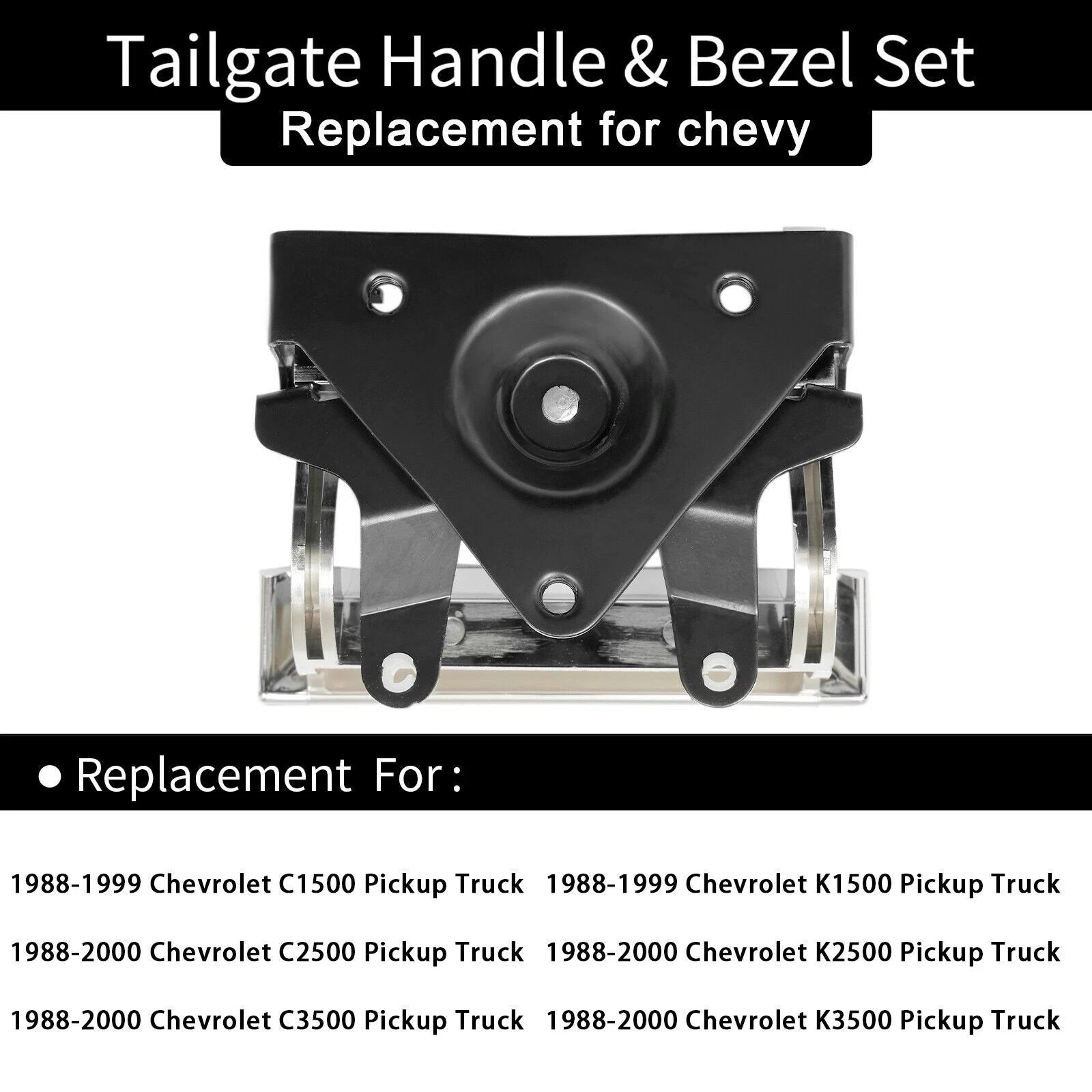 Chrome Tailgate Handle Kit for Chevy C/K 1500 2500 3500 (1988–2000)
