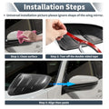 Rearview Mirror Cover Overlay Black Carbon Fiber for Hyundai Tucson (2022-2024)