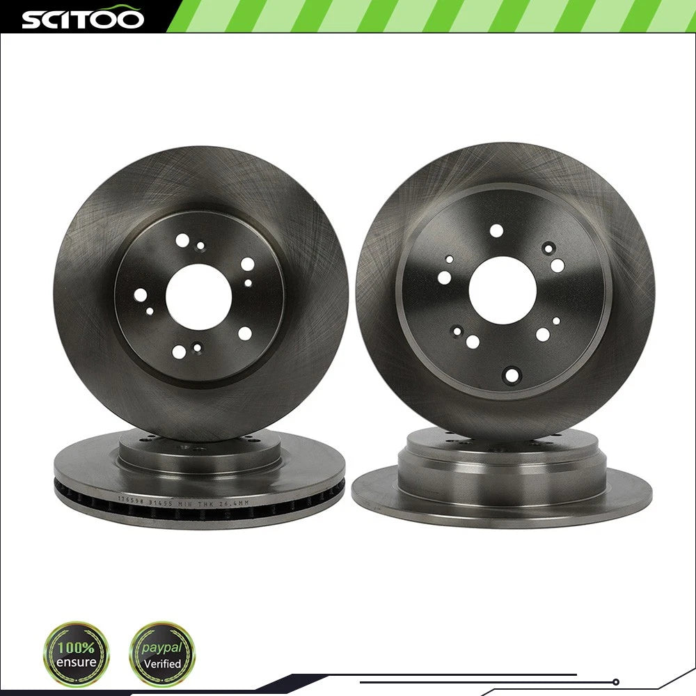 Front & Rear Brake Rotors Discs for Acura RDX (2007–2012)