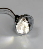 LED License Plate Lights Pair Replacement for Hot Rods and Universal Round (Universal)
