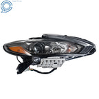 Headlight for Nissan Altima (2016-2018) Black Halogen RH/Passenger Side
