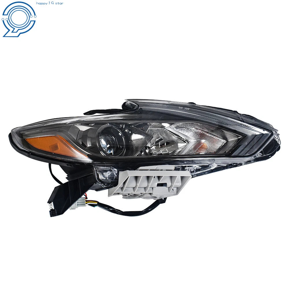 Headlight for Nissan Altima (2016-2018) Black Halogen RH/Passenger Side