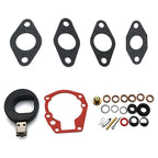 Carb Repair Kit & Float for Johnson Evinrude (2hp/3hp/4hp) (398532, 18-7043)