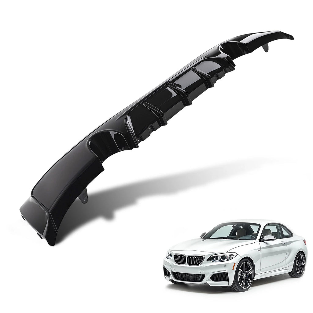 Carbon Look Rear Diffuser Lip for BMW 2-Series F22 F23 (2014–2020)