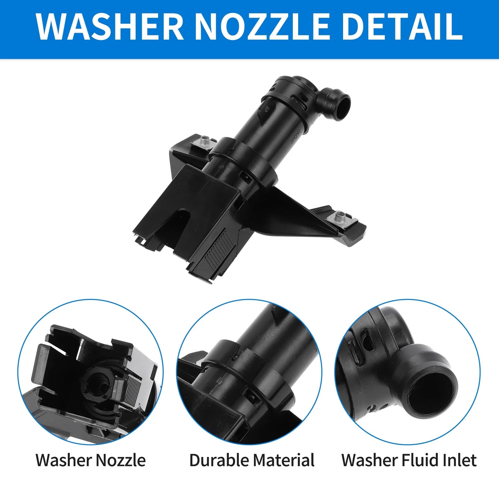 Front Passenger Side Headlight Washer Nozzle for Lexus RX330 RX350 (2004–2006) No. 8520748011