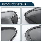 1 Pc Headlight Lens Cover for Chevy Corvette C6 (2005–2013) Smoked