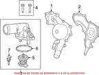 OEM Engine Coolant Thermostat Seal for Dodge Jeep 3.6 V6 (2011–2023)