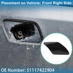 Front Right Washer Nozzle Cover Cap No. 51117422904 for BMW X6 (2015–2019) Black
