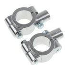 22MM M8 Chrome Motorcycle Handlebar Mirror Mount Clamp