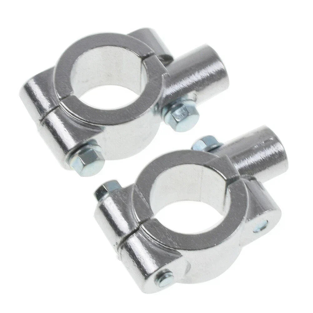 22MM M8 Chrome Motorcycle Handlebar Mirror Mount Clamp