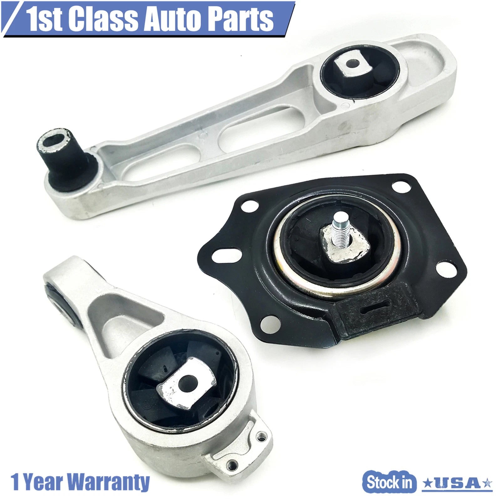 Engine Motor & Trans Mount Set of 3 for Dodge Neon (2000–2005) A2949 A2948 A2947