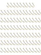100pcs Carbon Steel Fly Barb Fishing Hooks for Fly Tying