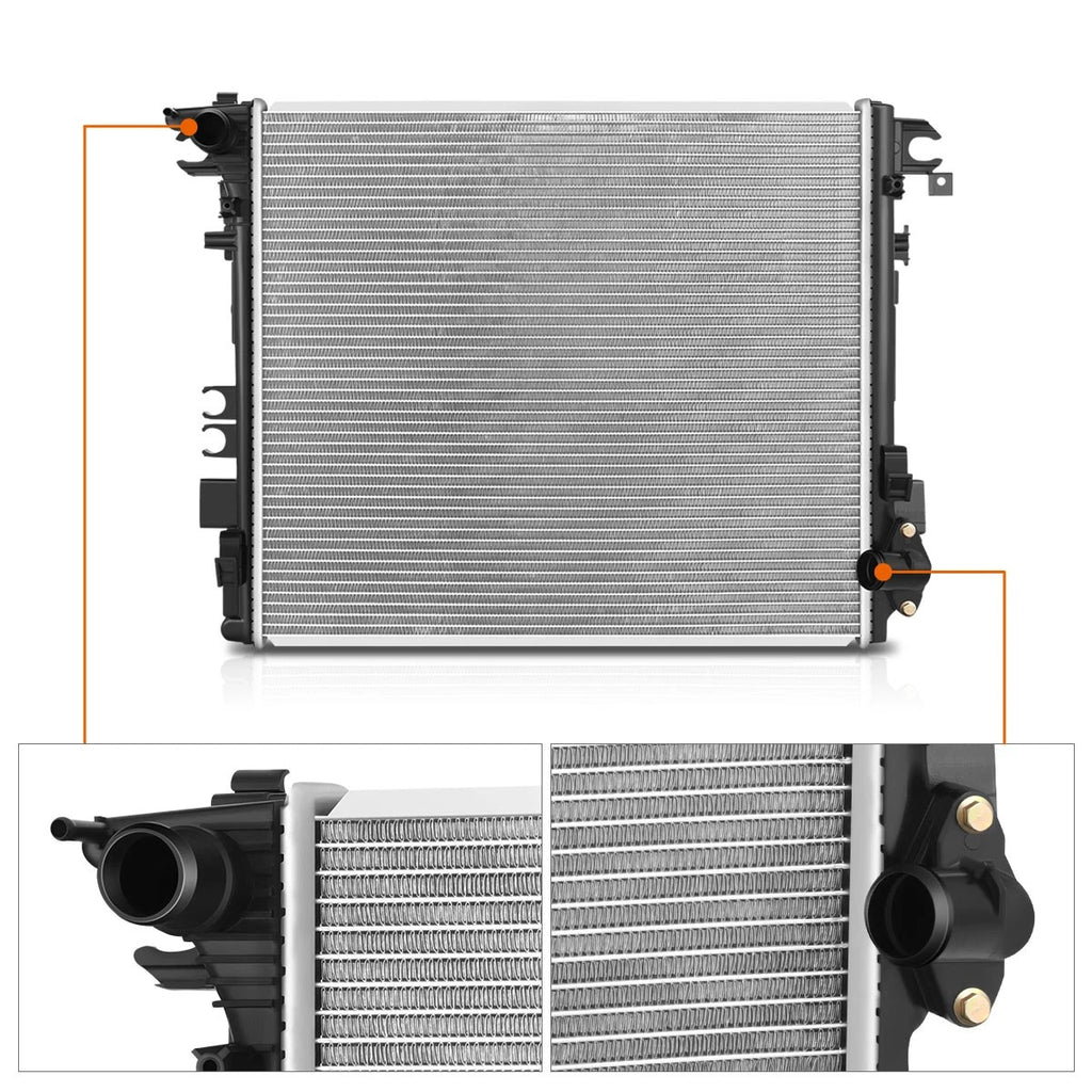 Factory Style Radiator for Jeep Wrangler JL Gladiator 2.0/3.6L (2018–2023) DPI-13754