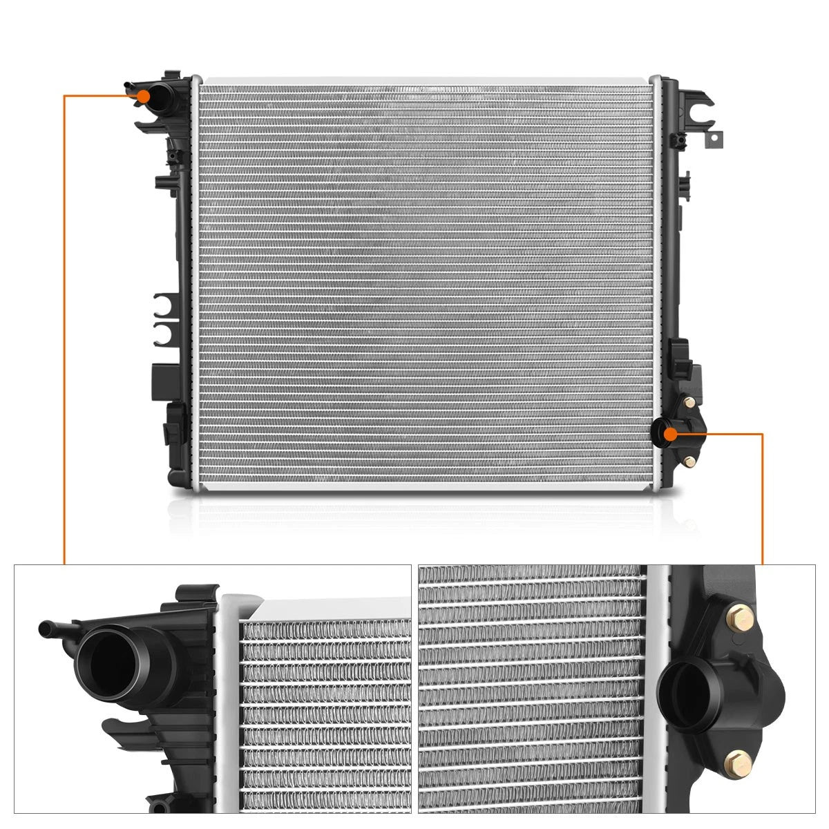 Factory Style Radiator for Jeep Wrangler JL Gladiator 2.0/3.6L (2018–2023) DPI-13754