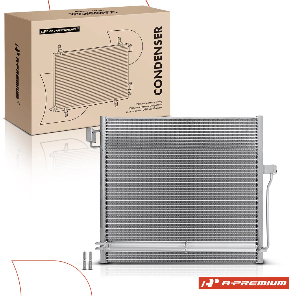 A/C Condenser with Bracket & Receiver Drier for Mercedes-Benz X166 (2013–2019)