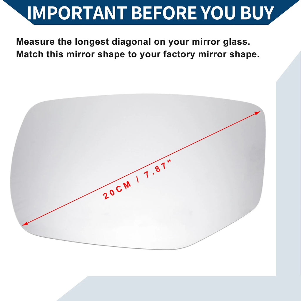 Heated Mirror Glass Replacement for Honda Accord (2013–2017) Left Side