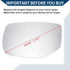 Heated Mirror Glass Replacement for Honda Accord (2013–2017) Left Side
