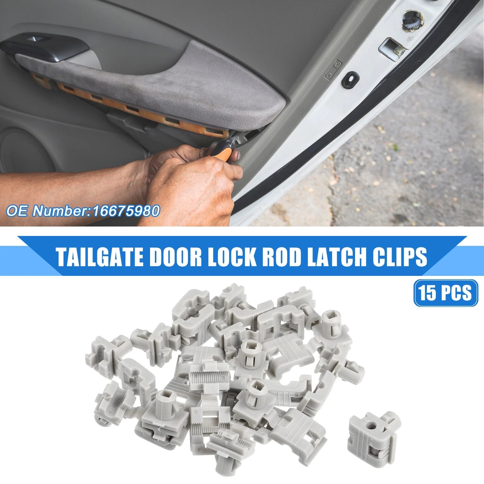 15pcs Tailgate Door Lock Rod Latch Clips for Chevrolet Astro (1994–2005)