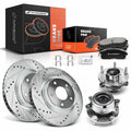 Front Drilled Rotors & Ceramic Pads for Nissan (2007–2012)