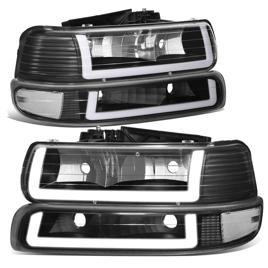 DRL LED Light Bar Type-2 Headlights for Silverado Suburban (1999–2002)