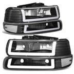 DRL LED Light Bar Type-2 Headlights for Silverado Suburban (1999–2002)