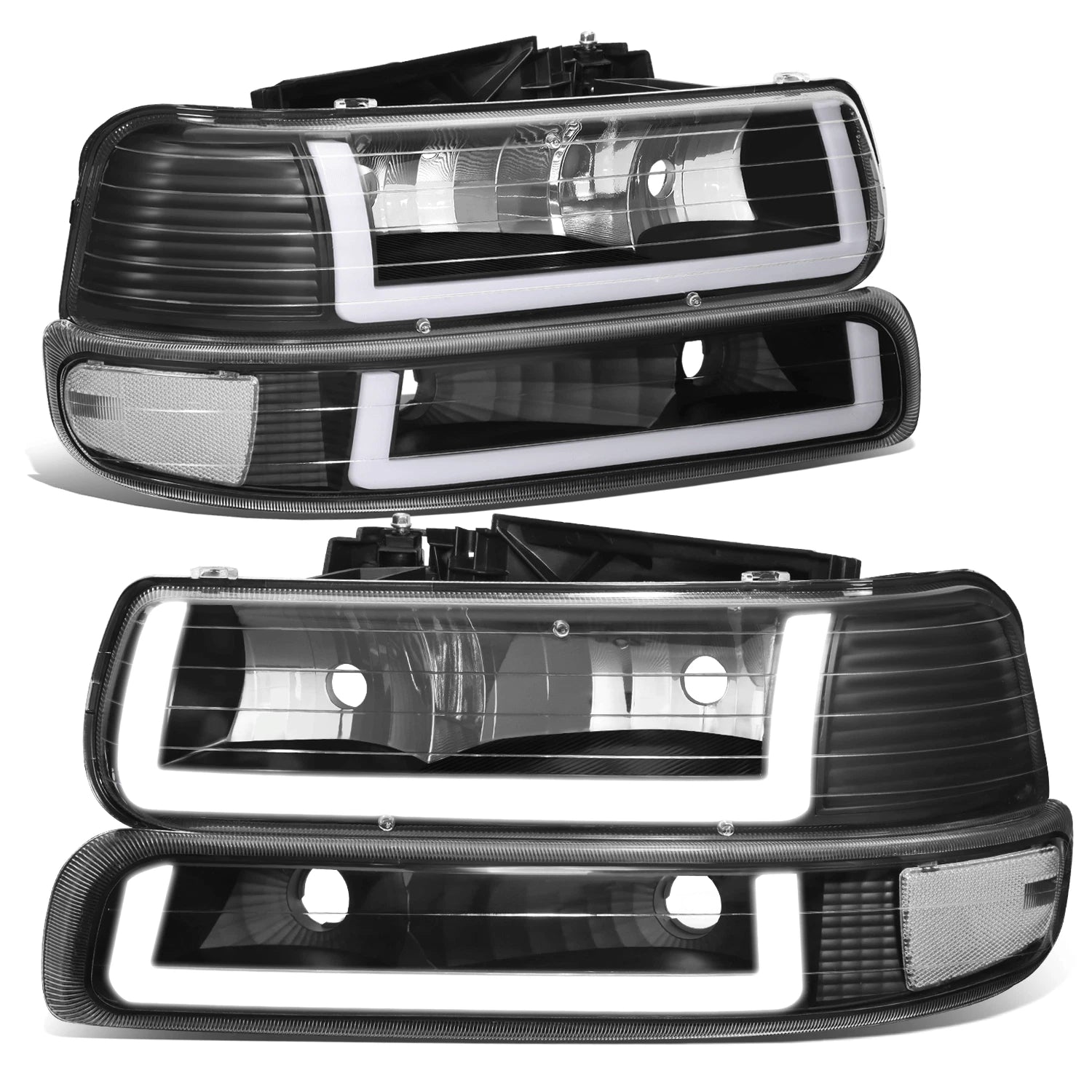 DRL LED Light Bar Type-2 Headlights for Silverado Suburban (1999–2002)