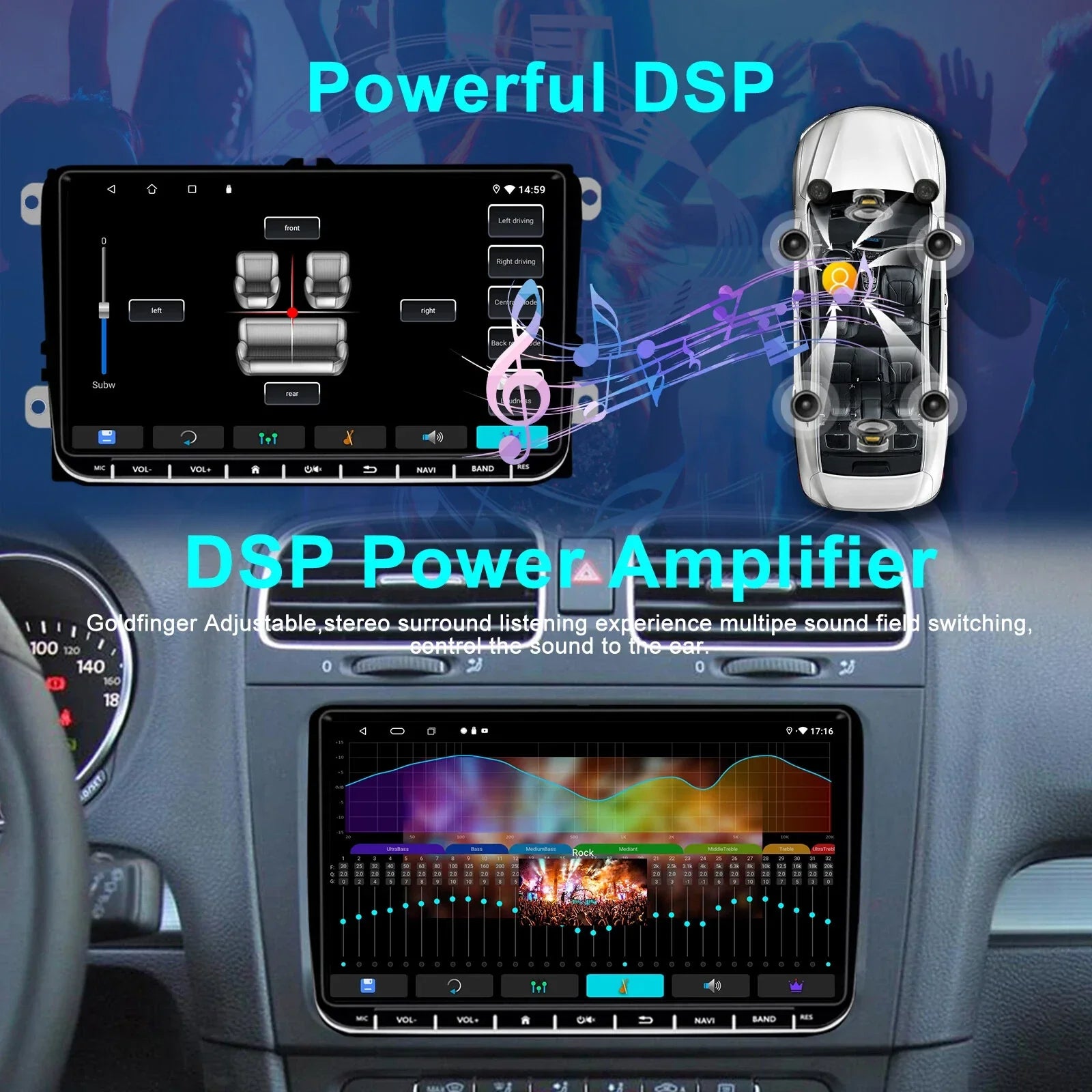 9'' Head Unit Radio for VW Transporter T5 (2010-2015)