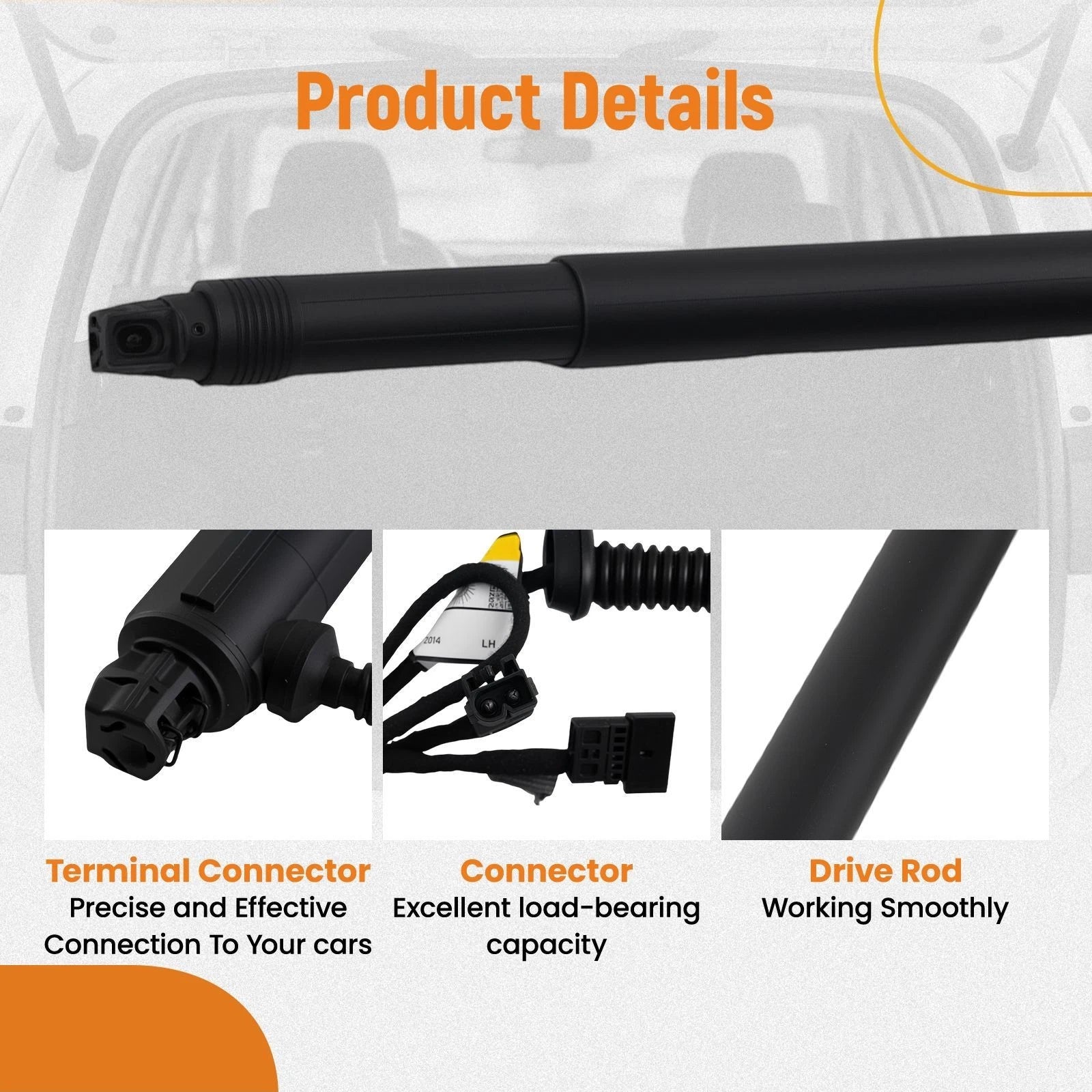 2X Tailgate Power Hatch Lift Support for BMW X6 E71 E72 (2007–2014)