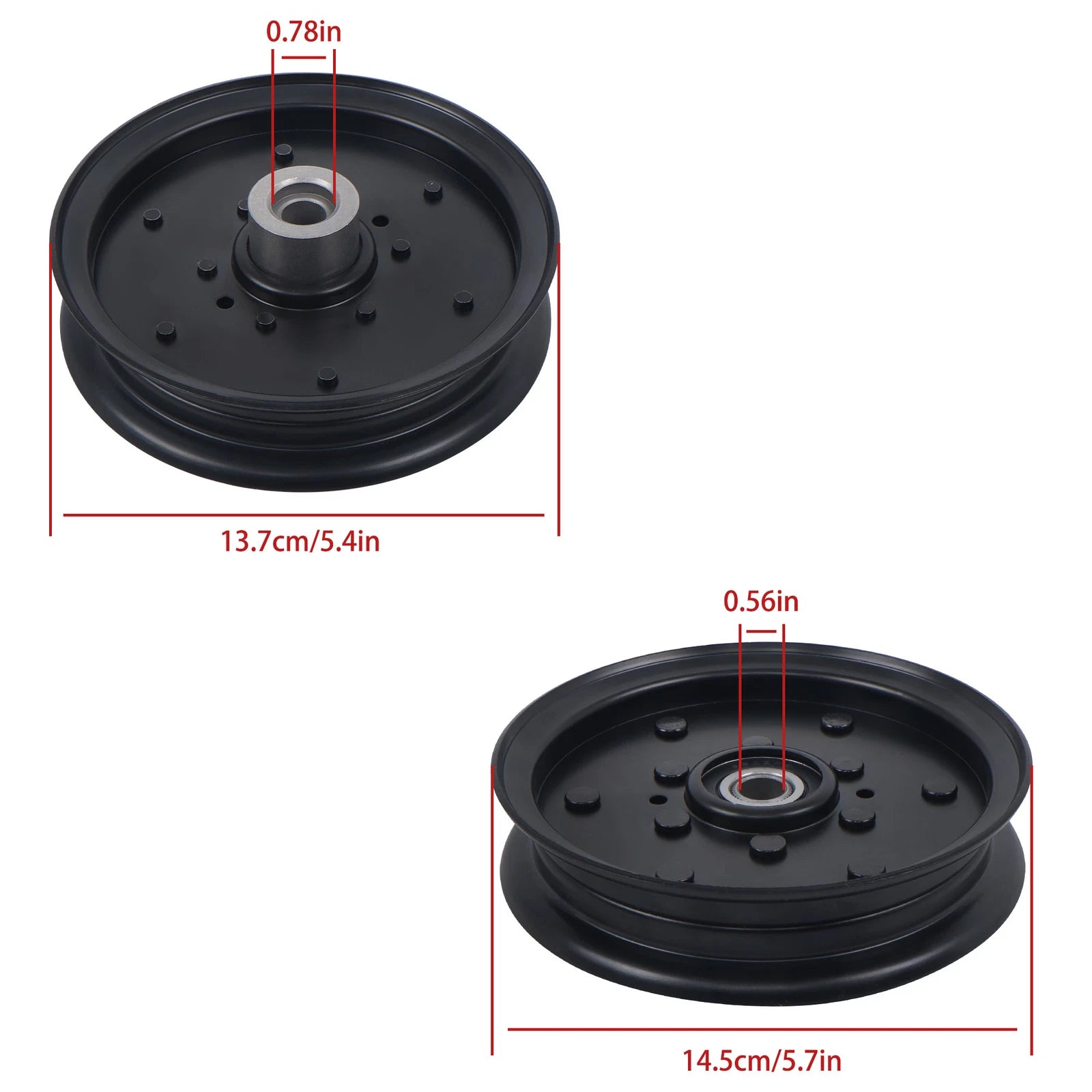 Flat Idler Pulley for Hustler Raptor SD (52")