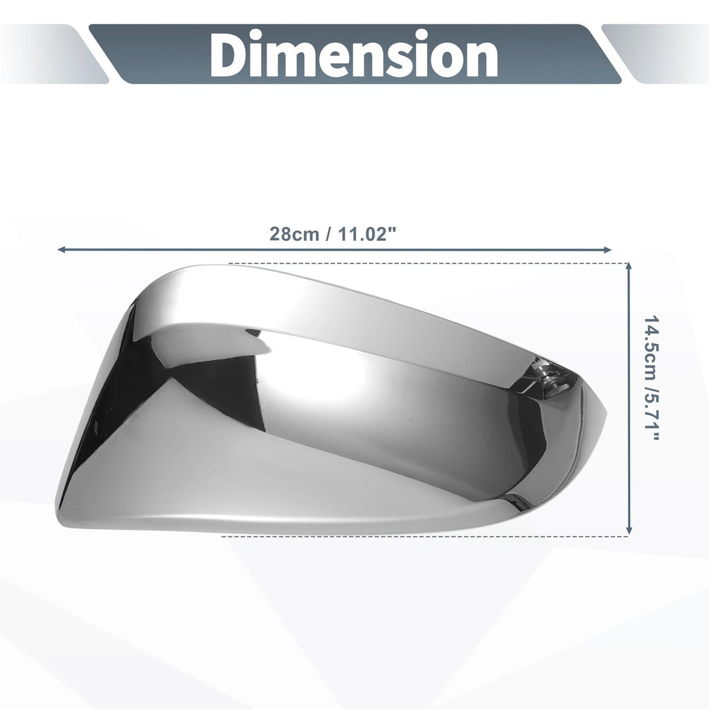 Pair Rearview Mirror Cover Cap Chrome for Toyota Hilux (2015–2020)