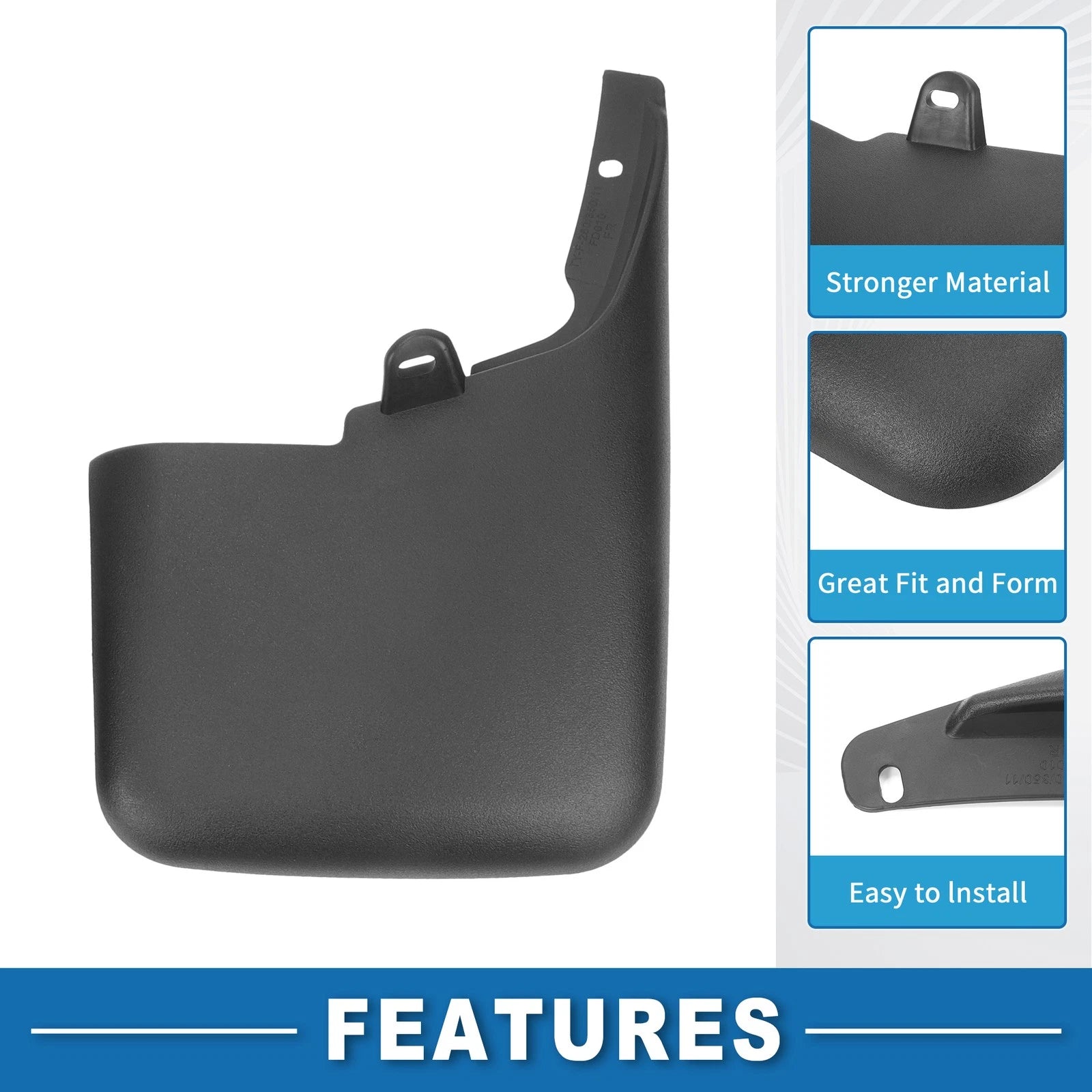 Mud Flap Splash Guard Set for Ford F-250 (2011–2016)