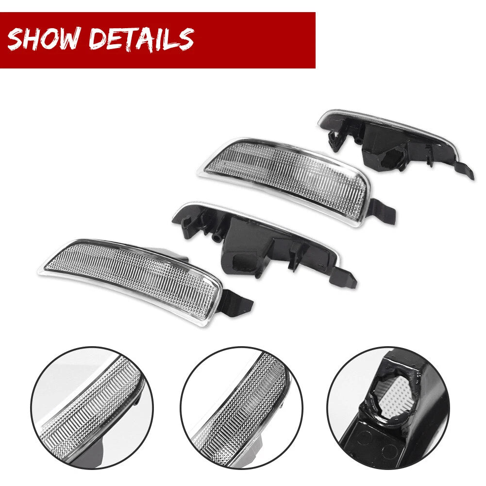Set of 4 Clear Lens Side Marker Lights for Mazda MX-5 Miata (2016–2022)